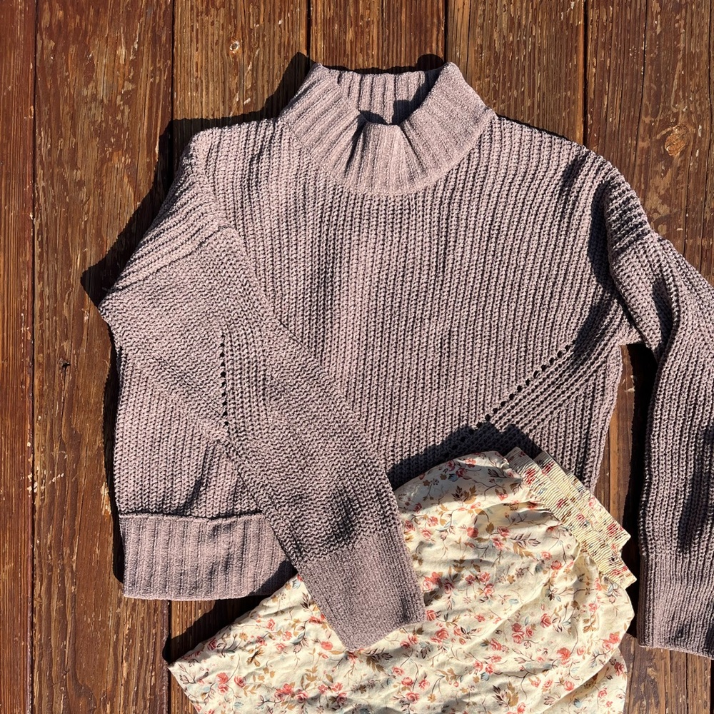 brown sweater